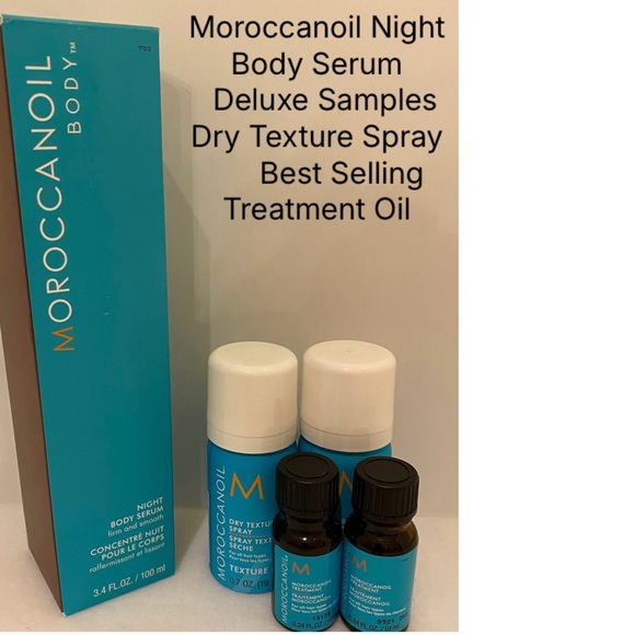 Sephora Other - BIRTHDAY SALE! Moroccanoil Night Body Serum Set - Blue and White